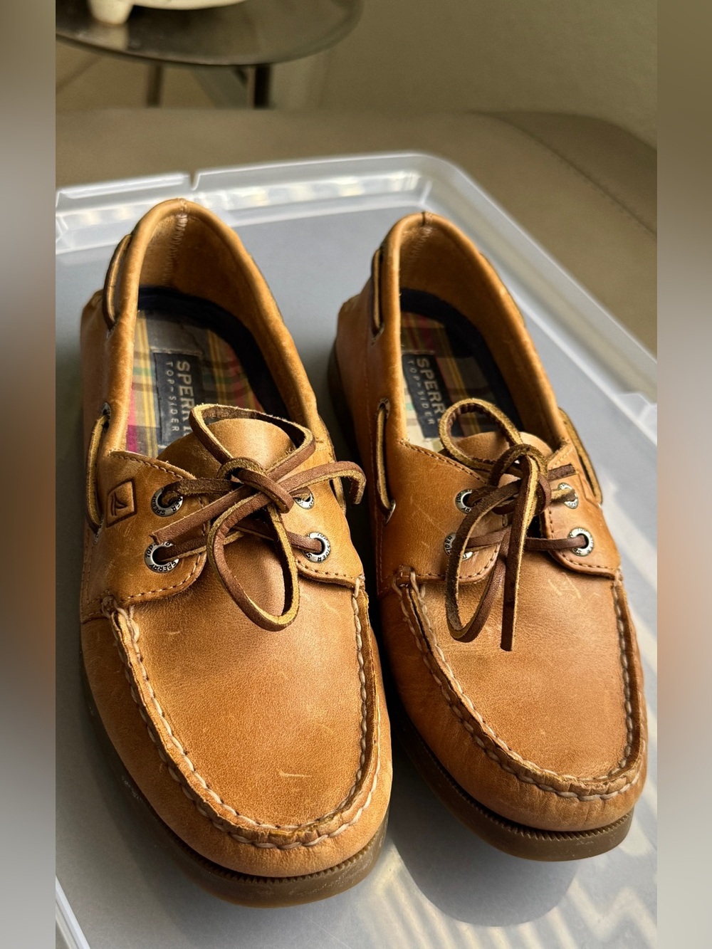 Sperry Cognac Leather woman  Classic Boat Shoes